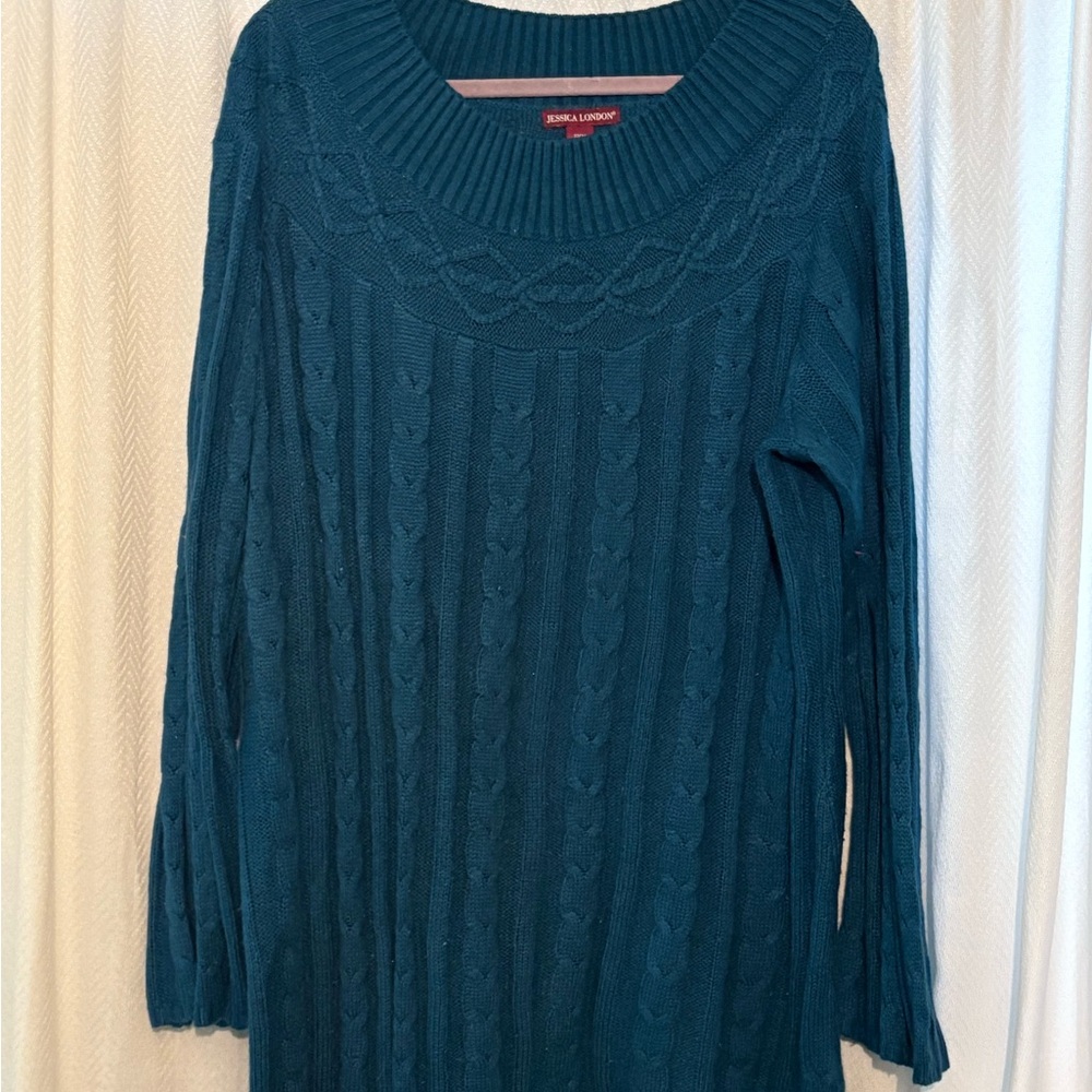 Jessica London Teal Sweater.